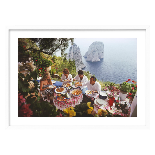 Slim Aarons Dining Al Fresco On Capri
