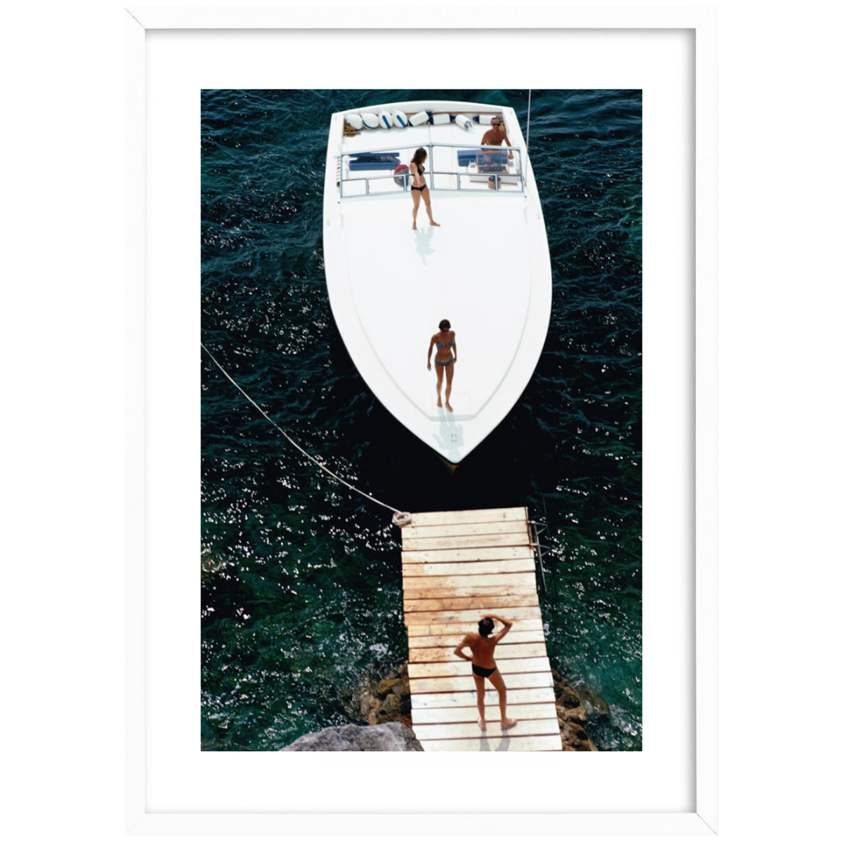 Slim Aarons Speed Boat Landing