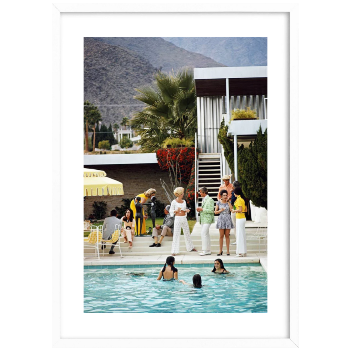 Slim Aarons Party On The Steps