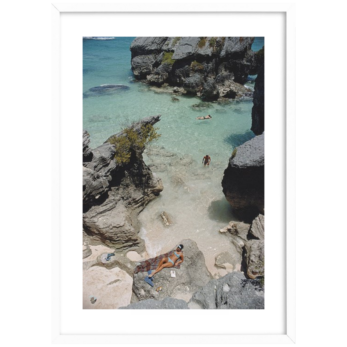 Slim Aarons On The Beach in Bermuda