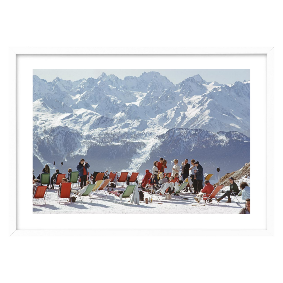 Slim Aarons Lounging in Verbier