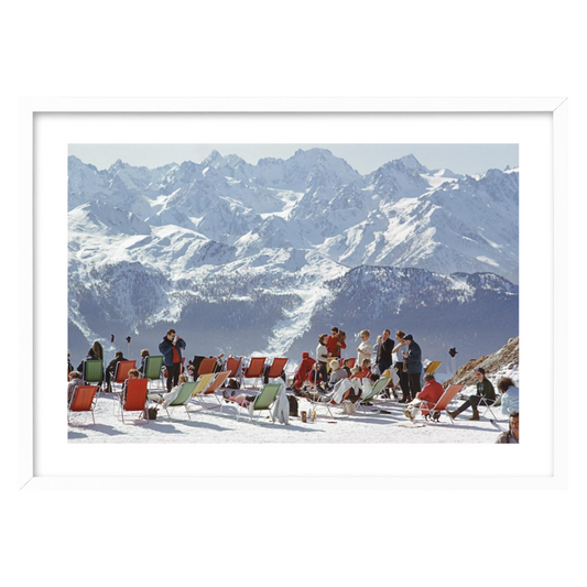 Slim Aarons Lounging in Verbier
