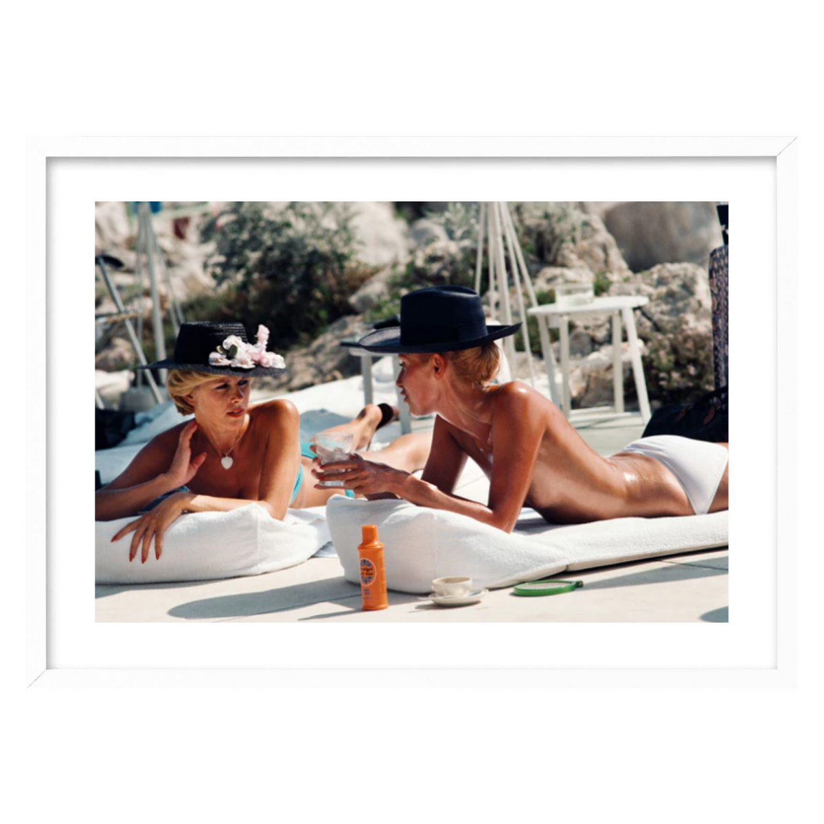 Slim Aarons Sunbathing in Antibes