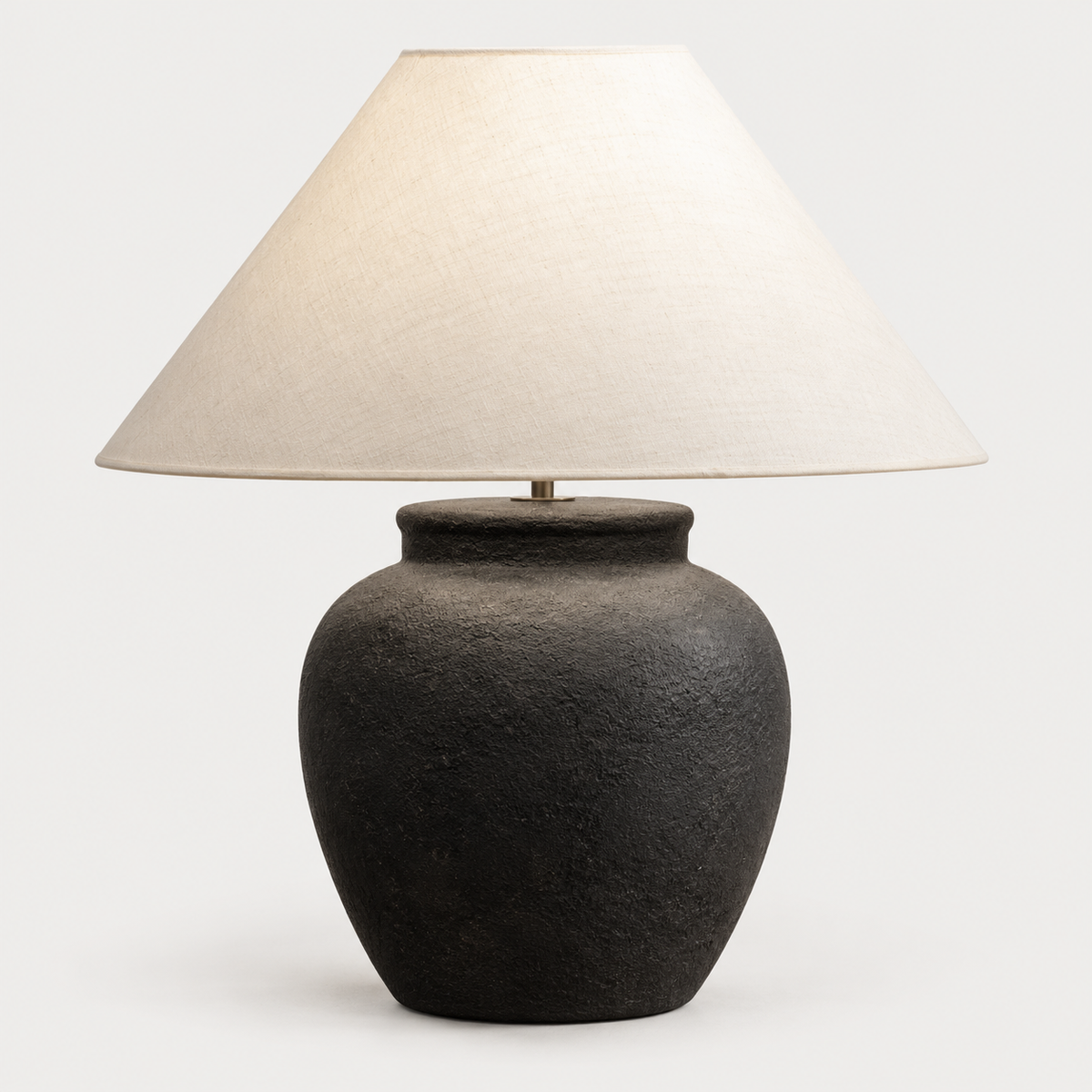 Black Ceramic Stone lamp