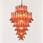 Glass Chandelier Rose