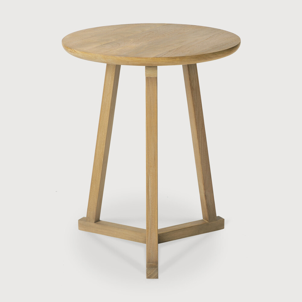 Oak Tri Side Table