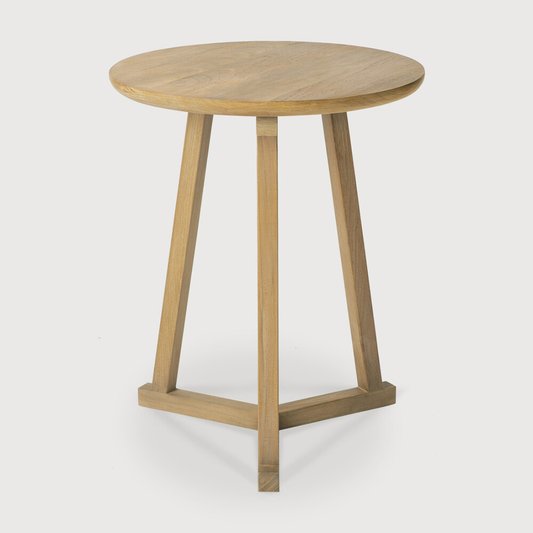 Oak Tri Side Table