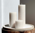 Sandstone Textured Pillar Candle