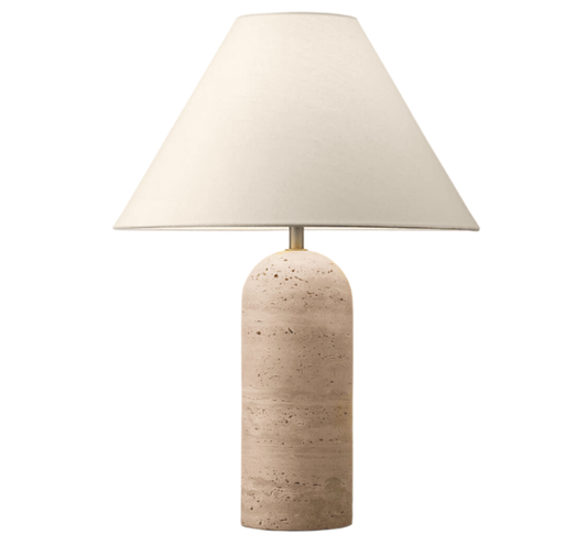 Travertine Sorrento Table Lamp