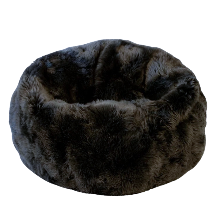 Lambswool Bean Bag Steel