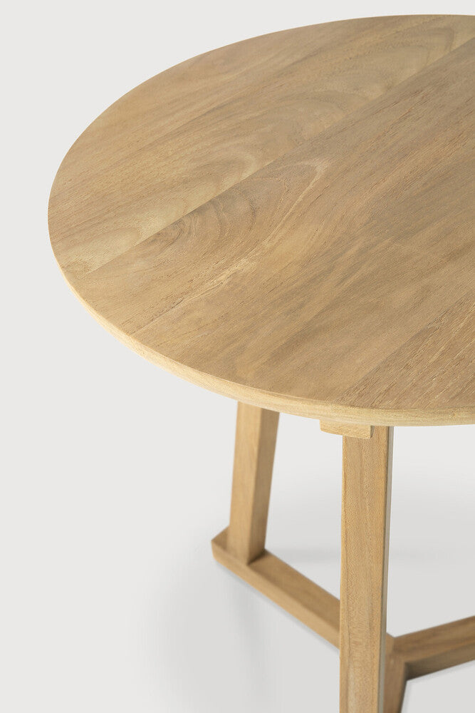 Oak Tri Side Table
